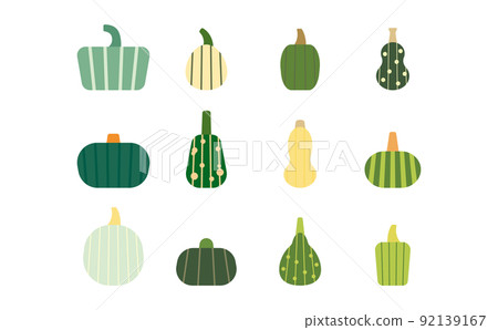 無主線 簡單可愛的綠色南瓜套裝 92139167