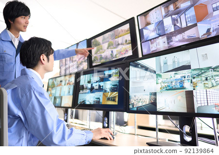 保安檢查監控攝像頭的視頻 92139864