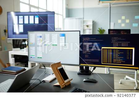 Computer monitors with programs and codes 92140377
