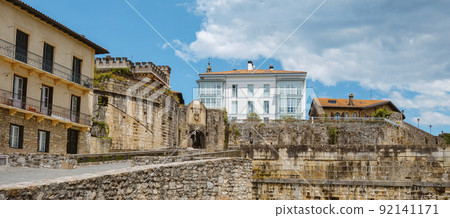 fortified old town of Hondarribia, banner format 92141171