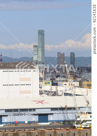 千島橋 大正區 大阪市景 大正內港艦隊倉庫 物資倉庫 昭和山 桁架建築 大阪灣風光 92141638