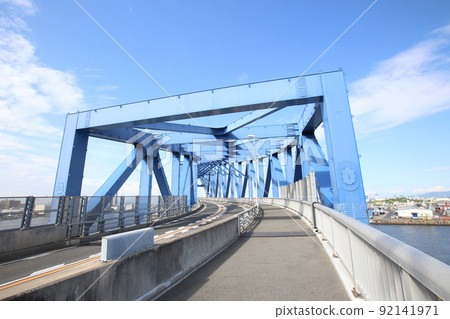 千島橋 大正區 大阪市景 大正內港艦隊倉庫 物資倉庫 昭和山 桁架建築 大阪灣風光 92141971