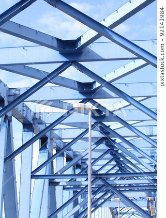 Chishima Bridge Taisho Ward Osaka City Scenery Taisho Inner Harbor Fleet Warehouse Material Storage Showayama Truss Architecture Osaka Bay Scenery 92141984