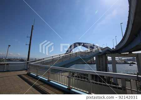千島橋 大正區 大阪市景 大正內港艦隊倉庫 物資倉庫 昭和山 桁架建築 大阪灣風光 92142031