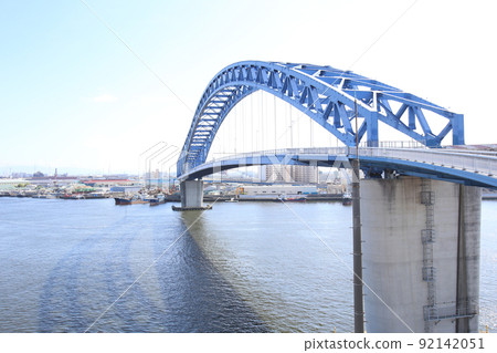 千島橋 大正區 大阪市景 大正內港艦隊倉庫 物資倉庫 昭和山 桁架建築 大阪灣風光 92142051