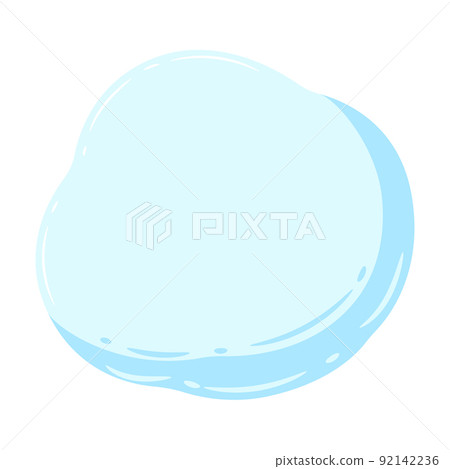 Decorative background cloud for text. Speechbubble in cartoon style. 92142236