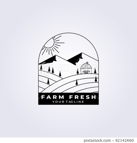 Farm fresh logo vector illustration design Farm fresh logo vector illustration design 92142660