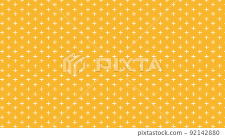 Cute flower pattern with 4 yellow petals 16: 9 White flower pattern 92142880
