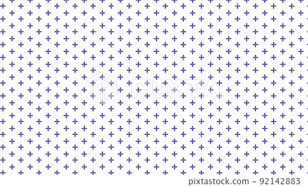 Cute blue 4-petal floral pattern 16: 9 blue flower pattern 92142883