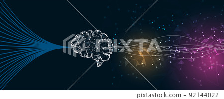 Conceptual technology illustration of artificial intelligence Conceptual technology illustration of artificial intelligence 92144022