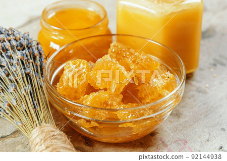 sweet honey on the table 92144938