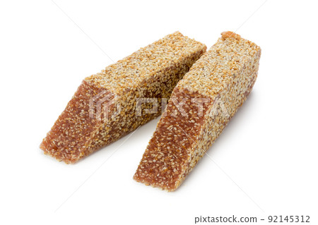 Turkish delight isolated on white. Turkish delight isolated on white. 92145312