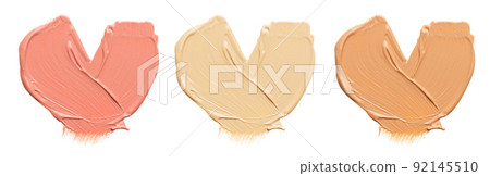 Shades Of Foundation On White Background. Shades Of Foundation On White Background. 92145510