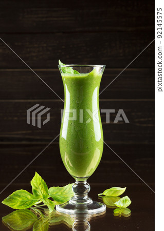 Freshly Made Healthy Green Smoothie Freshly Made Healthy Green Smoothie 92145575