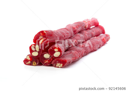 Turkish delight isolated on white. 92145606