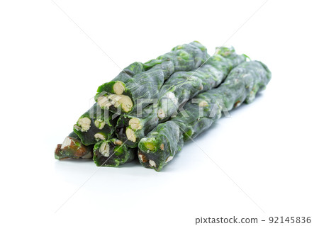 Turkish delight isolated on white. 92145836