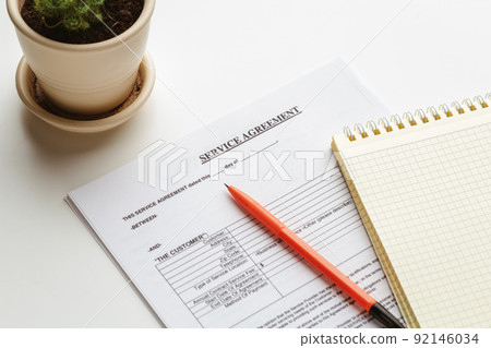 Legal contract signing - buy sell real estate contract Legal contract signing - buy sell real estate contract 92146034