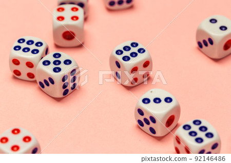 risk concept - playing dice risk concept - playing dice 92146486