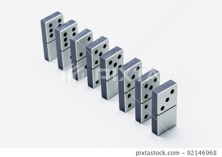 Closeup of domino game 92146968