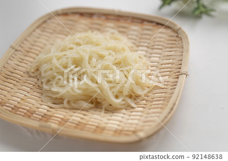Cold noodles in a colander Cold noodles in a colander 92148638