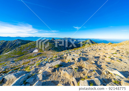 [Mountain climbing material] Scenery seen from the summit of Mt. Kisokoma [Nagano Prefecture] 92148775