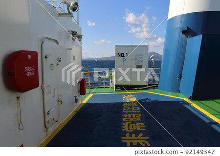 北海道青函渡輪3號隼鳥船上風景 92149347