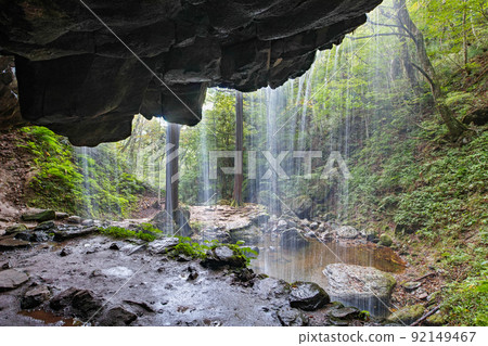 Okayama Prefecture / Iwai Waterfall (Iwai Waterfall / Uramino Falls) One of the few waterfalls in Japan that can be completely placed behind 92149467