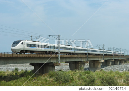 北陸本線糸魚川近江JR西681系W04組織（金澤）+北越特快N12組織白鷹 92149714