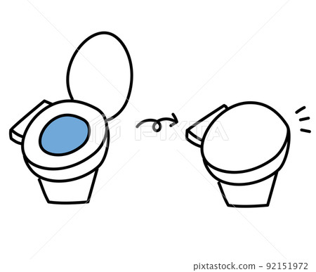 Close the lid of the warm water washing toilet seat 92151972