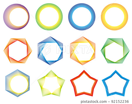 框架，框架，五顏六色，廣告，傳單 92152236