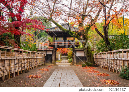 Koedo Kawagoe Autumn Leaves Nakain Bell Tower Gate Koedo Kawagoe Autumn Leaves Nakain Bell Tower Gate 92156387