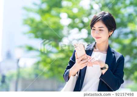 Women's business commuting office 92157498