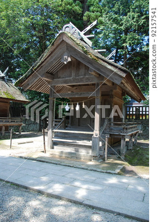 出雲大社的節松社「宇治之屋代」(島根縣出雲市大社町) 出雲大社的節松社「宇治之屋代」(島根縣出雲市大社町) 92157541