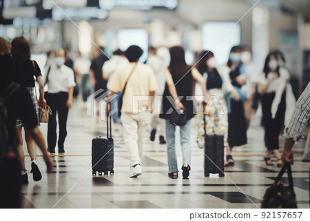 Pedestrian landscape Blurred image 92157657