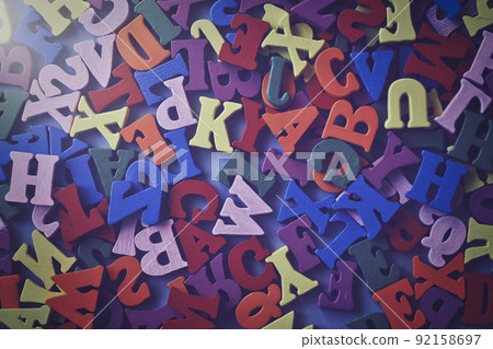 多彩字母背景素材 92158697