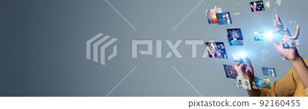 Video content image Horizontal visual for banners and advertisements Video content image Horizontal visual for banners and advertisements 92160455