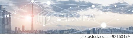 Horizontal visuals for banners and advertisements in cities and networks Horizontal visuals for banners and advertisements in cities and networks 92160459