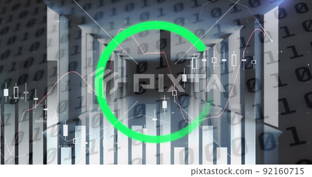 Image of loading ring over diagrams and server room Image of loading ring over diagrams and server room 92160715