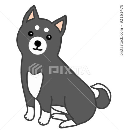 Cute black shiva illustration 92161479