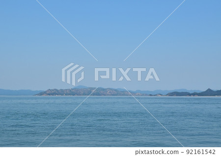Islands from Ogijima in the summer Kagawa 92161542