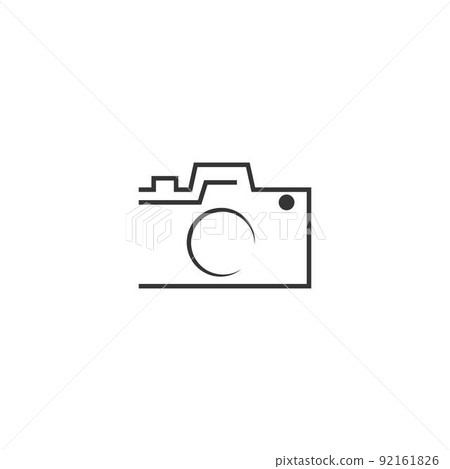 Camera icon logo design illustration template Camera icon logo design illustration template 92161826