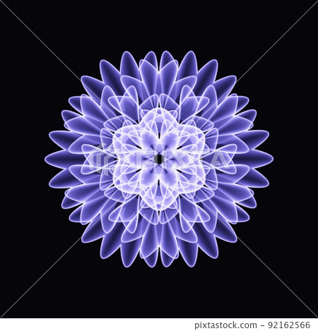 幾何圖案分形圖案曼荼羅彩色圖標 幾何圖案分形圖案曼荼羅彩色圖標 92162566