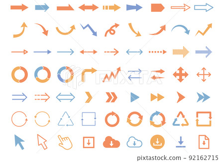 Set of various arrows 92162715