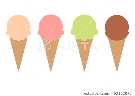 4 types of simple ice cream 4 types of simple ice cream 92162975