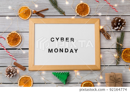 cyber monday words on magnetic board on christmas cyber monday words on magnetic board on christmas 92164774
