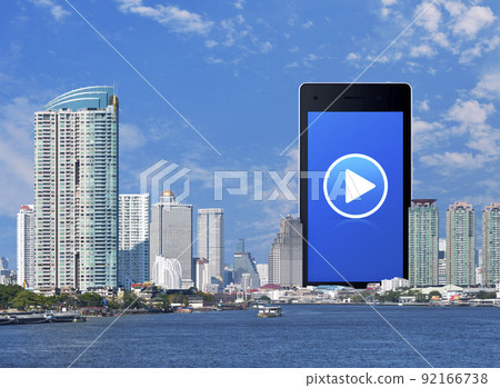 Business music online concept 92166738