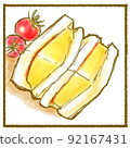 Thick roasted egg sandwich 92167431
