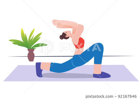 Yoga can help balance the body very well for everyone. 92167646