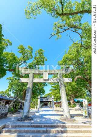 Umi Hachimangu in summer, Umi Town, Fukuoka Prefecture Umi Hachimangu in summer, Umi Town, Fukuoka Prefecture 92168133