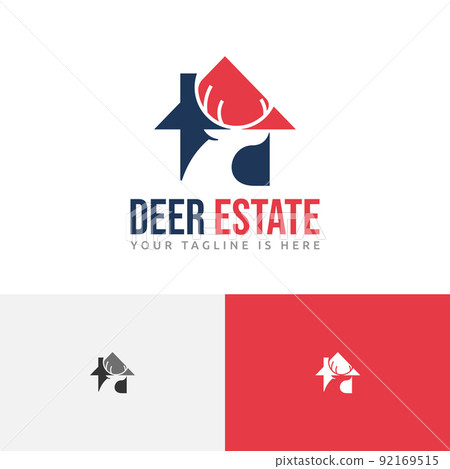 Deer Real Estate House Home Realty Business Logo 92169515